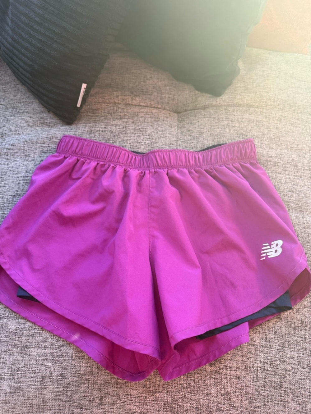 New Balance Women's Magenta Athletic Running Shorts
